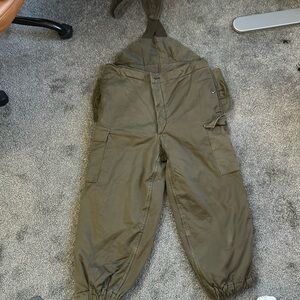 Austrian military cold weather work pants drab forest green